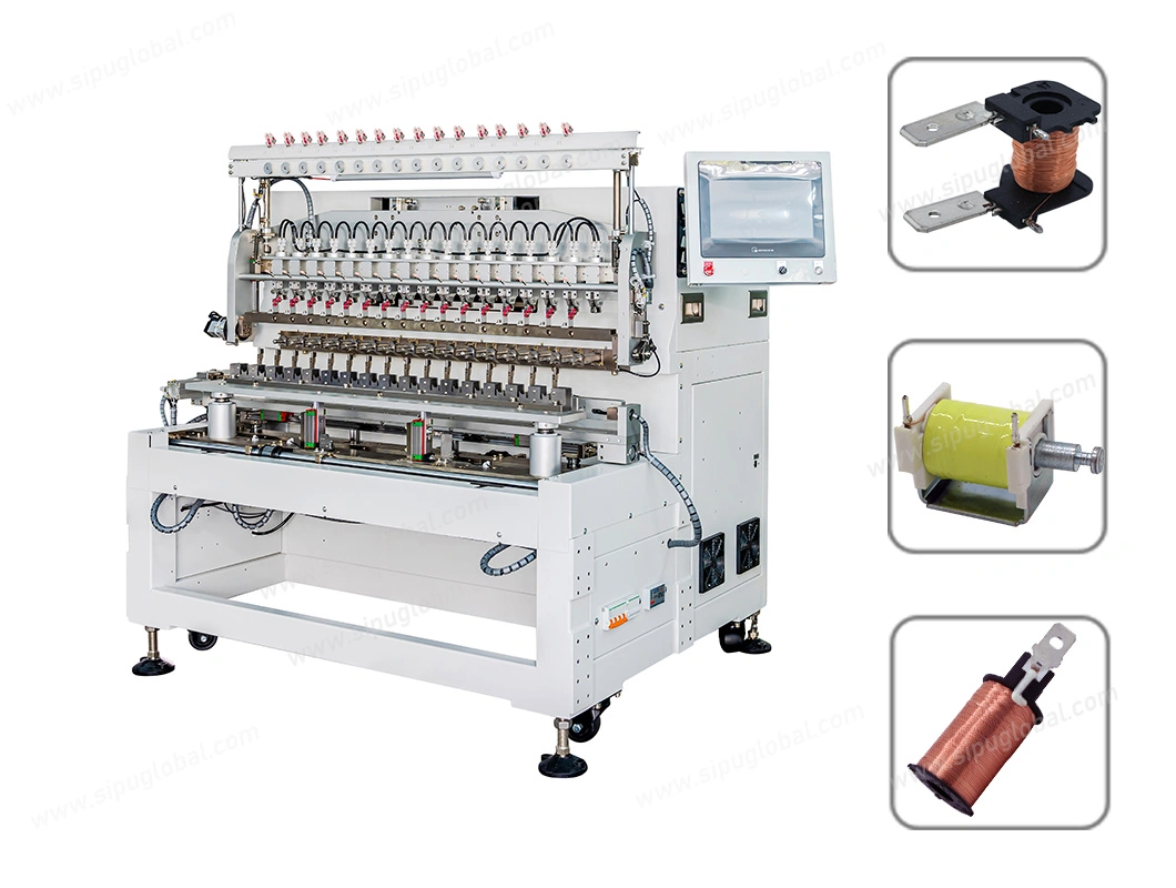 16 Axis High Precision CNC Automatic Relay Bobbin Coil Winding Machine