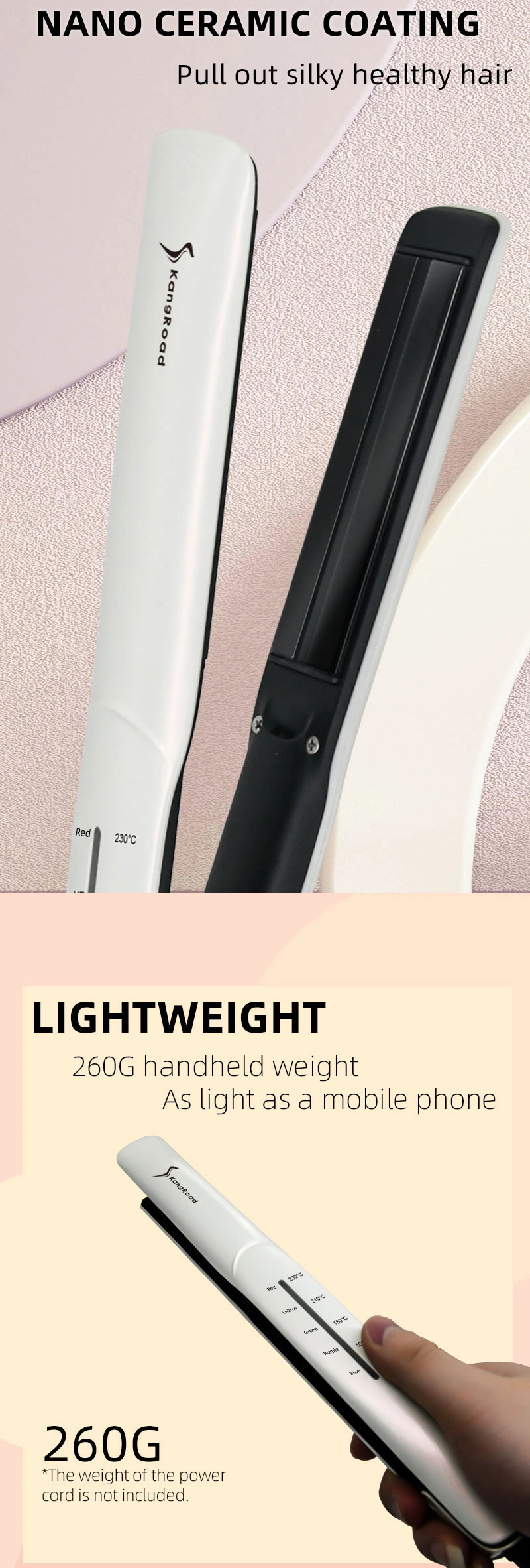 Ceramic Straighter Best Hair Straightener Dyer Statener Heat Silicone Curlers Twist Ikonic Hair Straightener